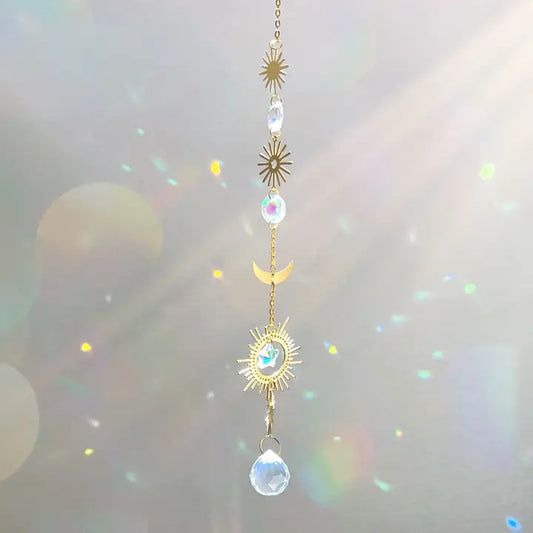 Celestial Crystal Suncatcher Rainbow Prism